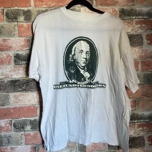 Vintage single stitch 100 dollars graphic tee